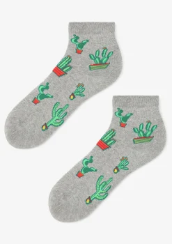 Bawełniane skarpetki damskie w kaktusy SC Cactus Marilyn
