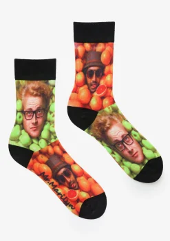 Bawełniane Skarpetki Męskie Special z Głowami Wśród Owoców Fruit Face Marilyn