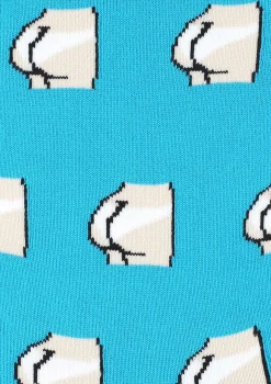 Bawełniane skarpetki męskie z grafiką pośladków Men Booties Marilyn