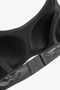 Biustonosz damski bezfiszbinowy czarny Comfort Bra Poupee Marilyn