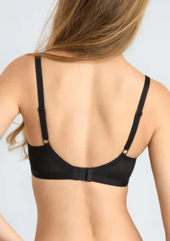 Biustonosz koronkowy z ozdobnymi lamówkami Alisha 01 Poupee Marilyn
