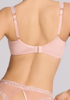 Biustonosz miękki ze stabilnego tiulu i srebrnym laminatem Delight