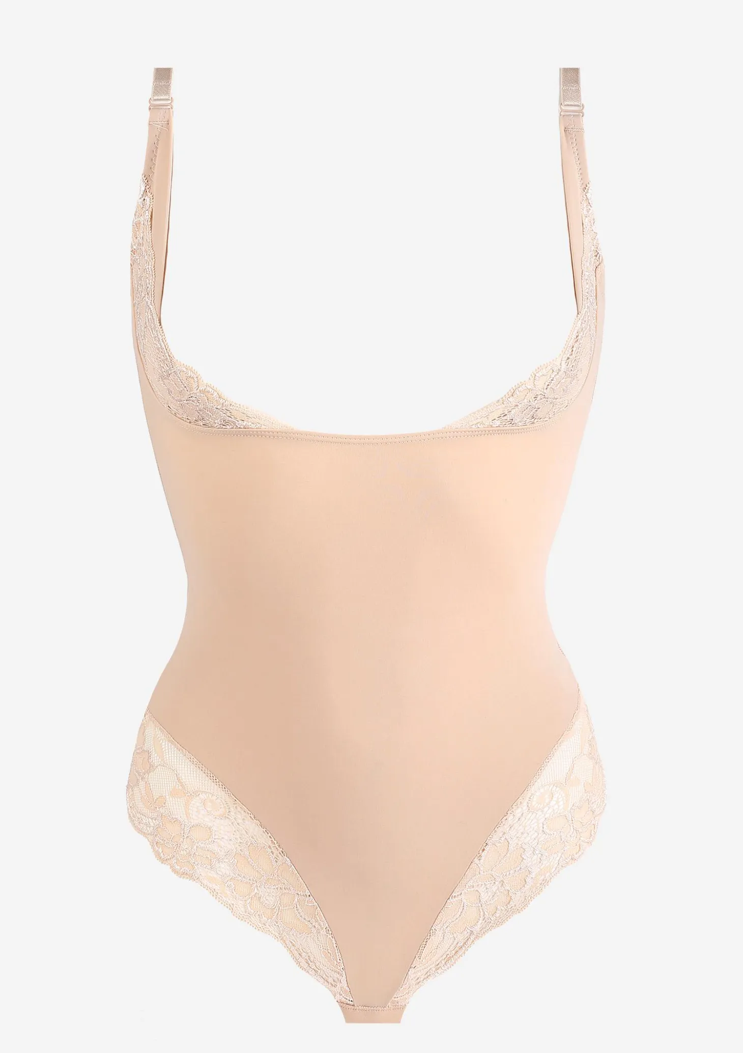 Body wygładzające modelujące beżowe Modeling Poupee Marilyn