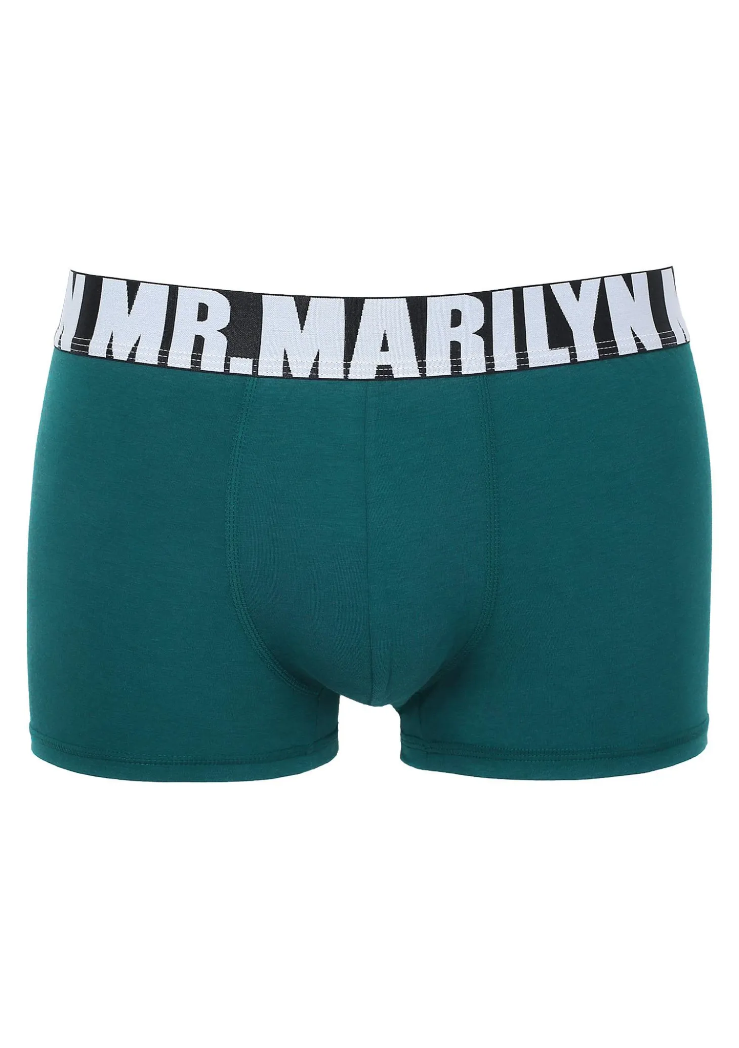 Bokserki męskie klasyczne z logowaną gumą jeans Letters Boxer Marilyn