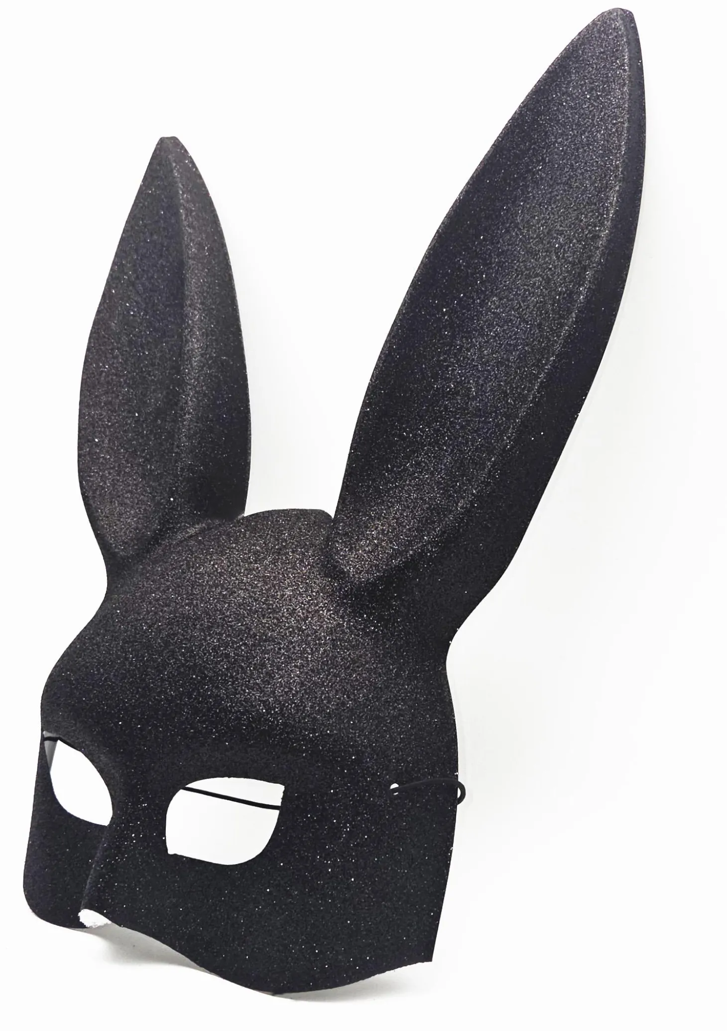Brokatowa maska na twarz z uszami - Horny Bunny