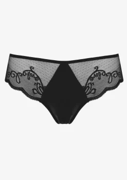 Figi brazyliany z koronkowym tyłem czarne Coco Love Black Poupee Marilyn