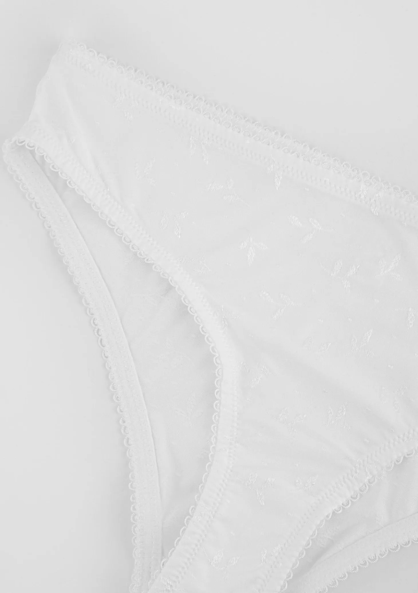 Figi damskie klasyczne z delikatnym wzorem off white Noe 02 Poupee Marilyn