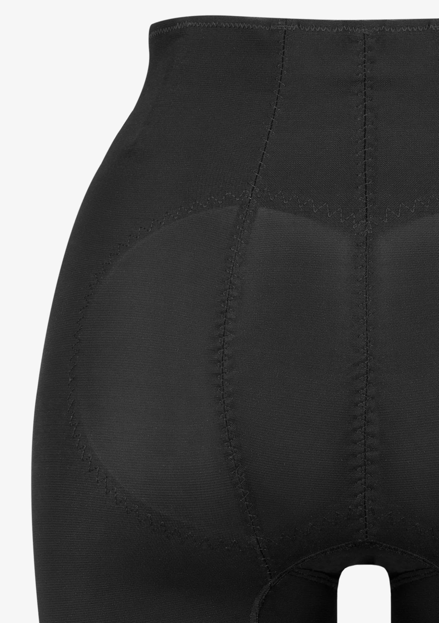 Figi damskie modelujące z wydłużoną nogawką czarne Margott Poupee Marilyn