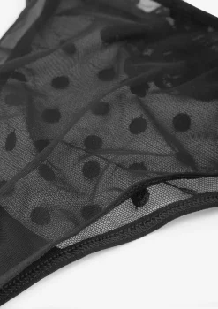 Figi damskie typu tanga z haftowaną aplikacją Layla Poupee Marilyn