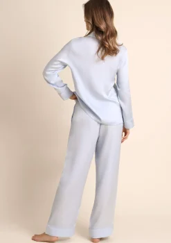 Jedwabista koszula piżamowa z długim rękawem - Olimpia