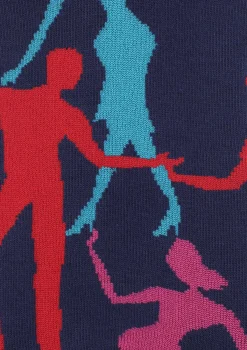 Kolorowe stopki męskie z tańczącymi ludźmi Footies Men Dance Marilyn