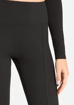 Legginsy damskie typu dzwony z efektownym rozcięciem 853 Flared Marilyn