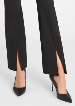 Legginsy damskie typu dzwony z efektownym rozcięciem 853 Flared Marilyn