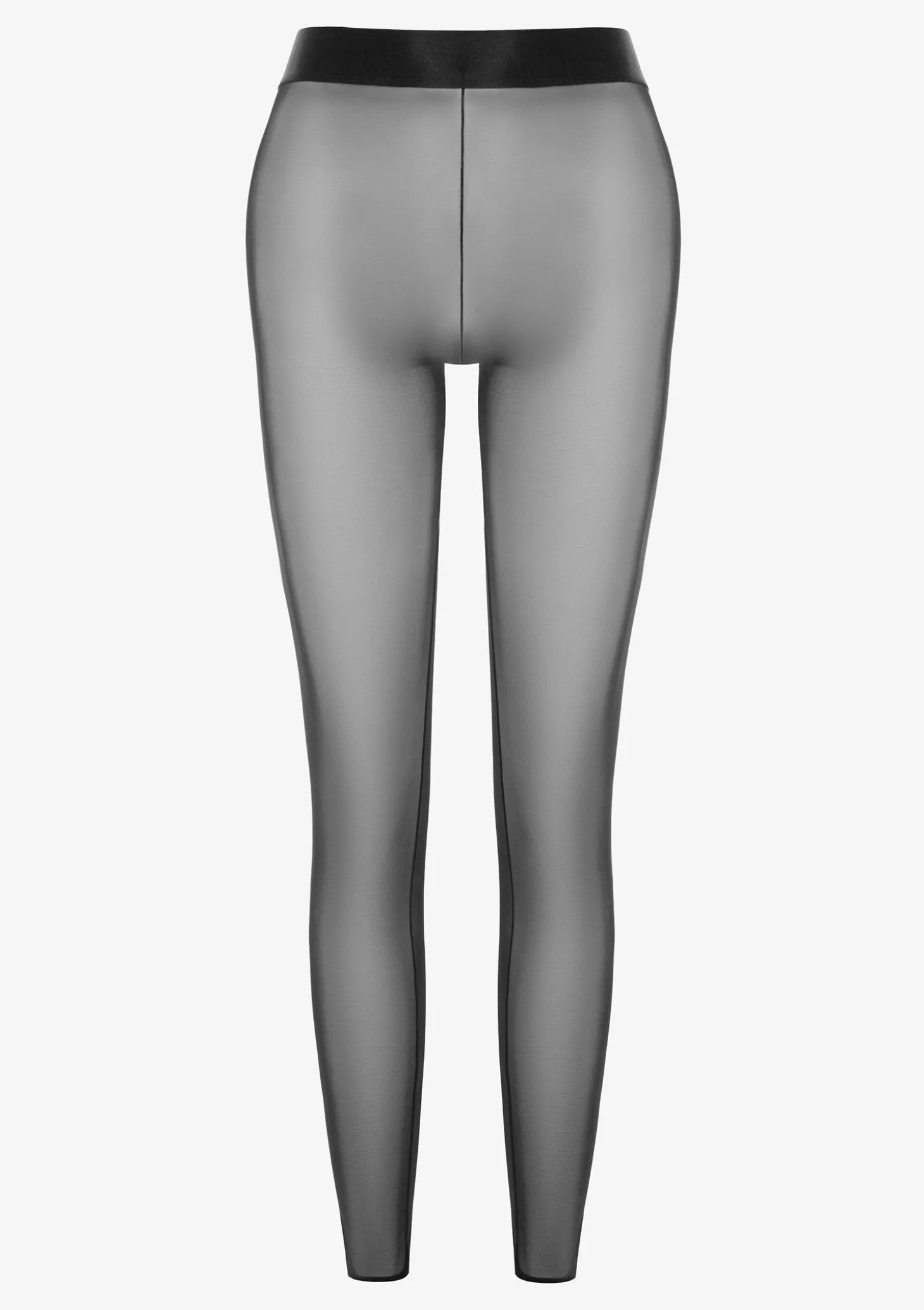 Legginsy damskie z tiulowego materiału zakończone gumeczką i elastycznym pasem Nikita