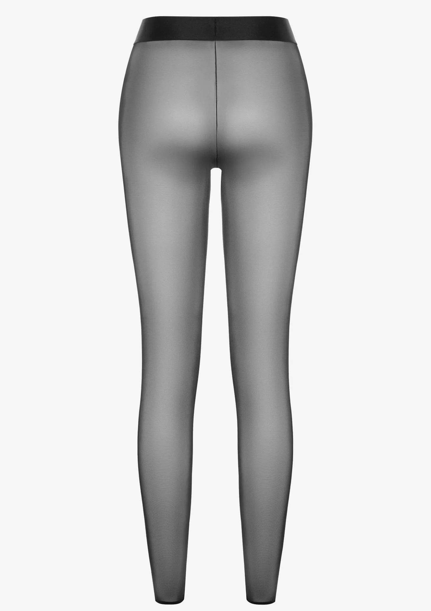 Legginsy damskie z tiulowego materiału zakończone gumeczką i elastycznym pasem Nikita