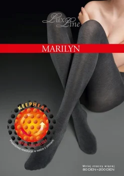 Rajstopy damskie z bardzo ciepłej przędzy Exclusive Keep Heat Lux Line Marilyn