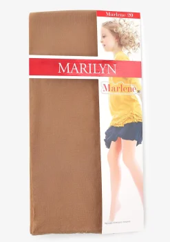 Rajstopy dziecięce beżowe gładkie Marlene 20 Marilyn