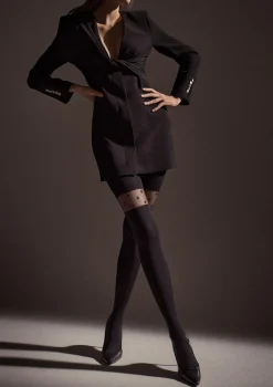 Rajstopy z gwiazdkami wokół uda Zazu stars W01 Marilyn