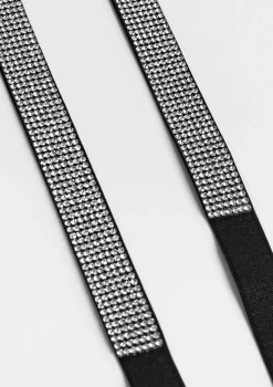 Ramiączka ozdobne z paskiem cekinów - Brillance