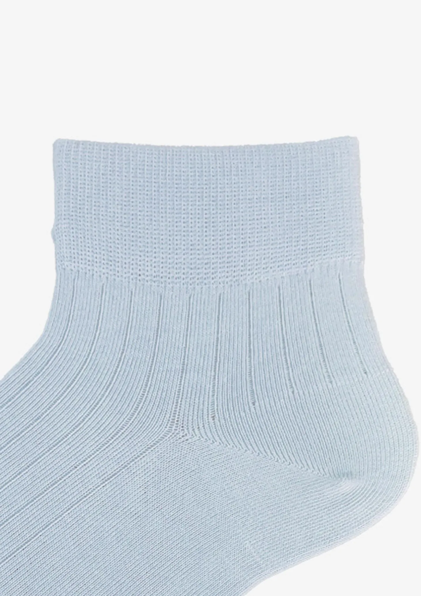 Skarpetki bawełniane damskie jasnoniebieskie z komfortowym ściągaczem Cotton Classic