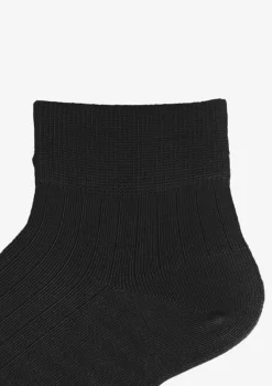 Skarpetki bawełniane damskie czarne z komfortowym ściągaczem Cotton Classic