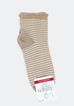 Skarpetki bawełniane z pikotką - Scp Stripes