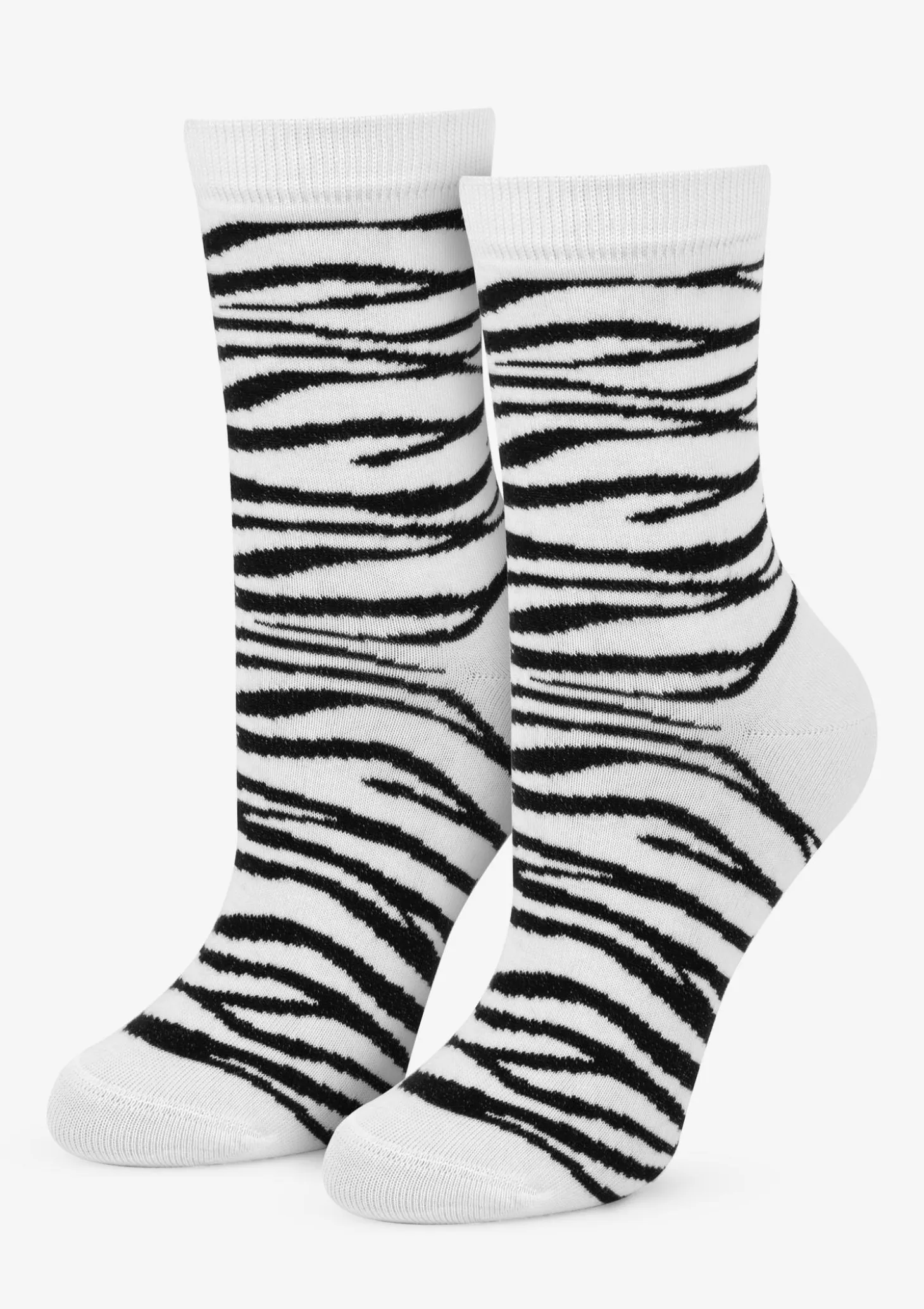 Skarpetki damskie bawełniane w modny wzór zebry Zebra Marilyn