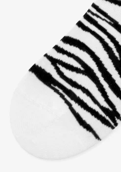 Skarpetki damskie bawełniane w modny wzór zebry Zebra Marilyn