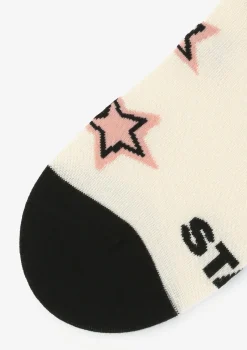 Skarpetki damskie bawełniane w gwiazdki z napisem Star B51 Marilyn