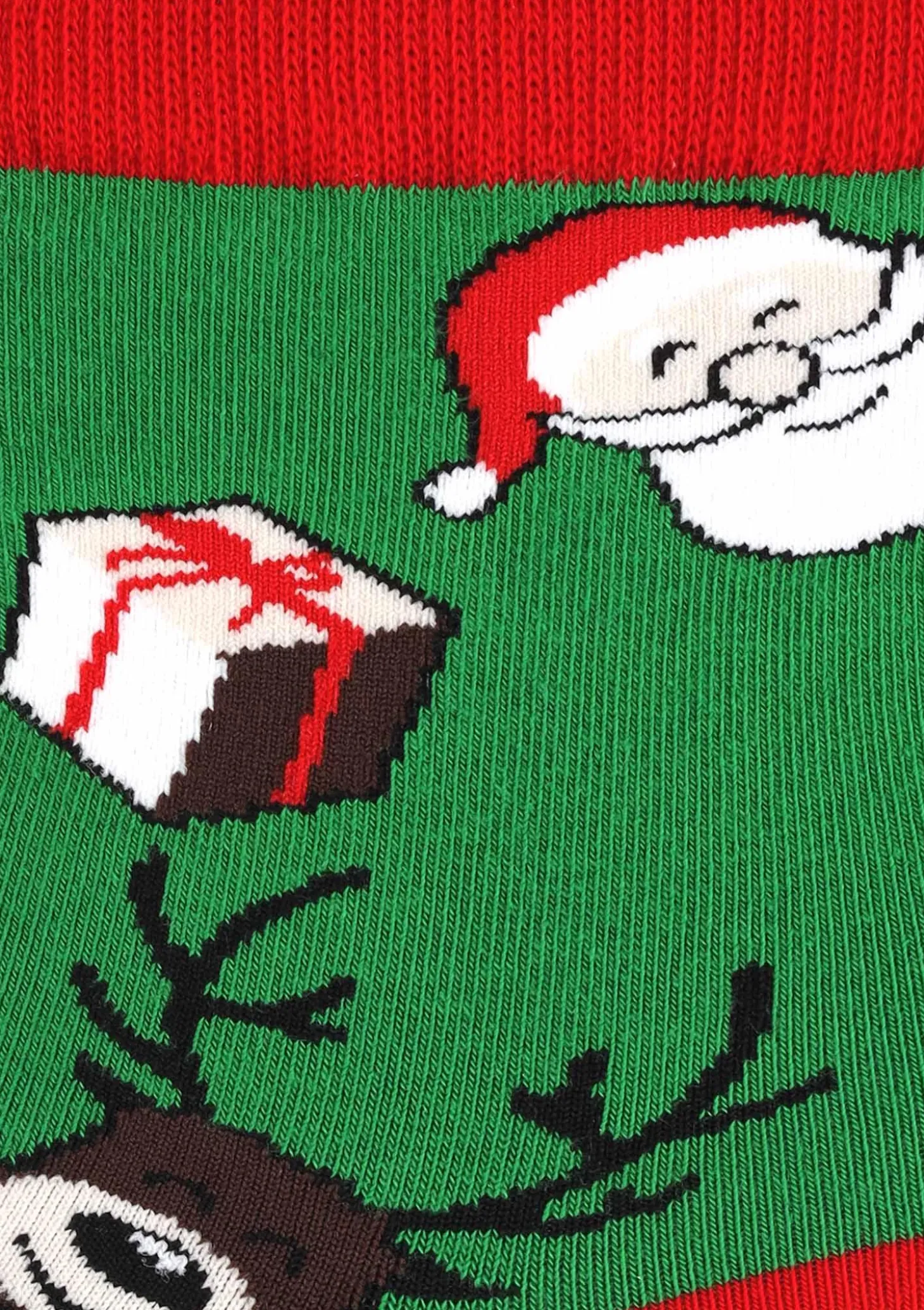 Skarpetki damskie bawełniane z grafiką Mikołajów i reniferów Santa Deer 2 Marilyn