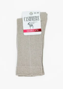 Skarpetki damskie prążkowane ciepłe i wygodne - Cashmere Dreams