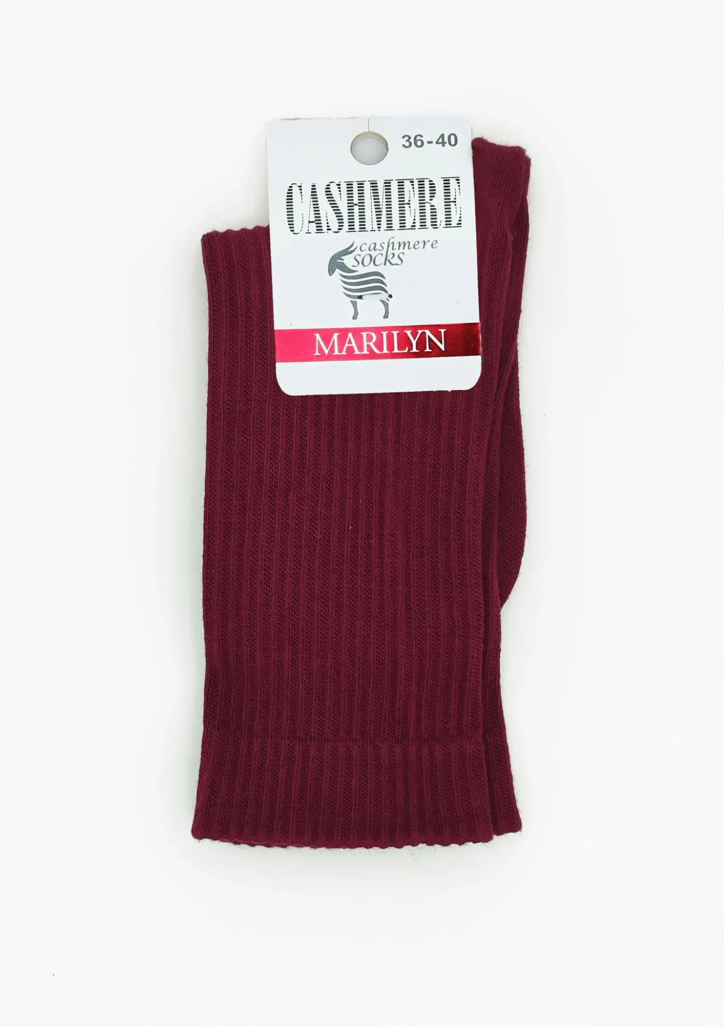 Skarpetki damskie prążkowane ciepłe i wygodne - Cashmere Dreams