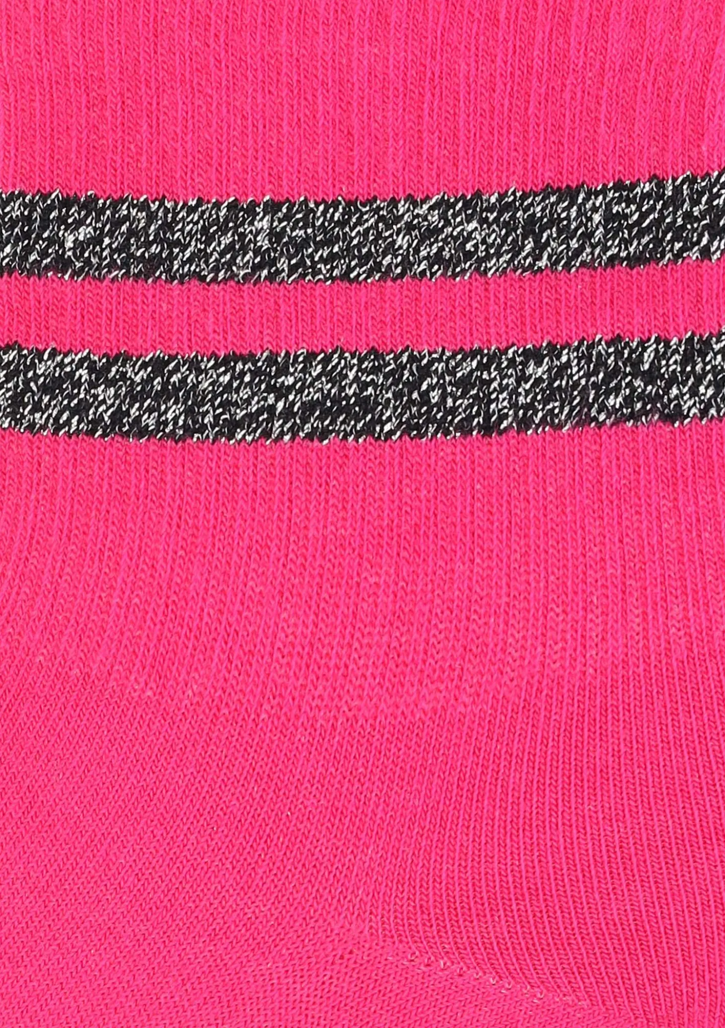 Skarpetki damskie różowe z błyszczącymi paskami SC Stripes Lurex Marilyn