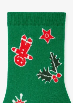 Skarpetki damskie z urokliwym wzorem pierników i świątecznych ozdób Christmas Cookies Marilyn