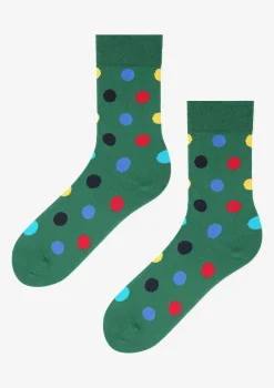 Skarpetki męskie w kolorowe kropki Men Color Dots Marilyn