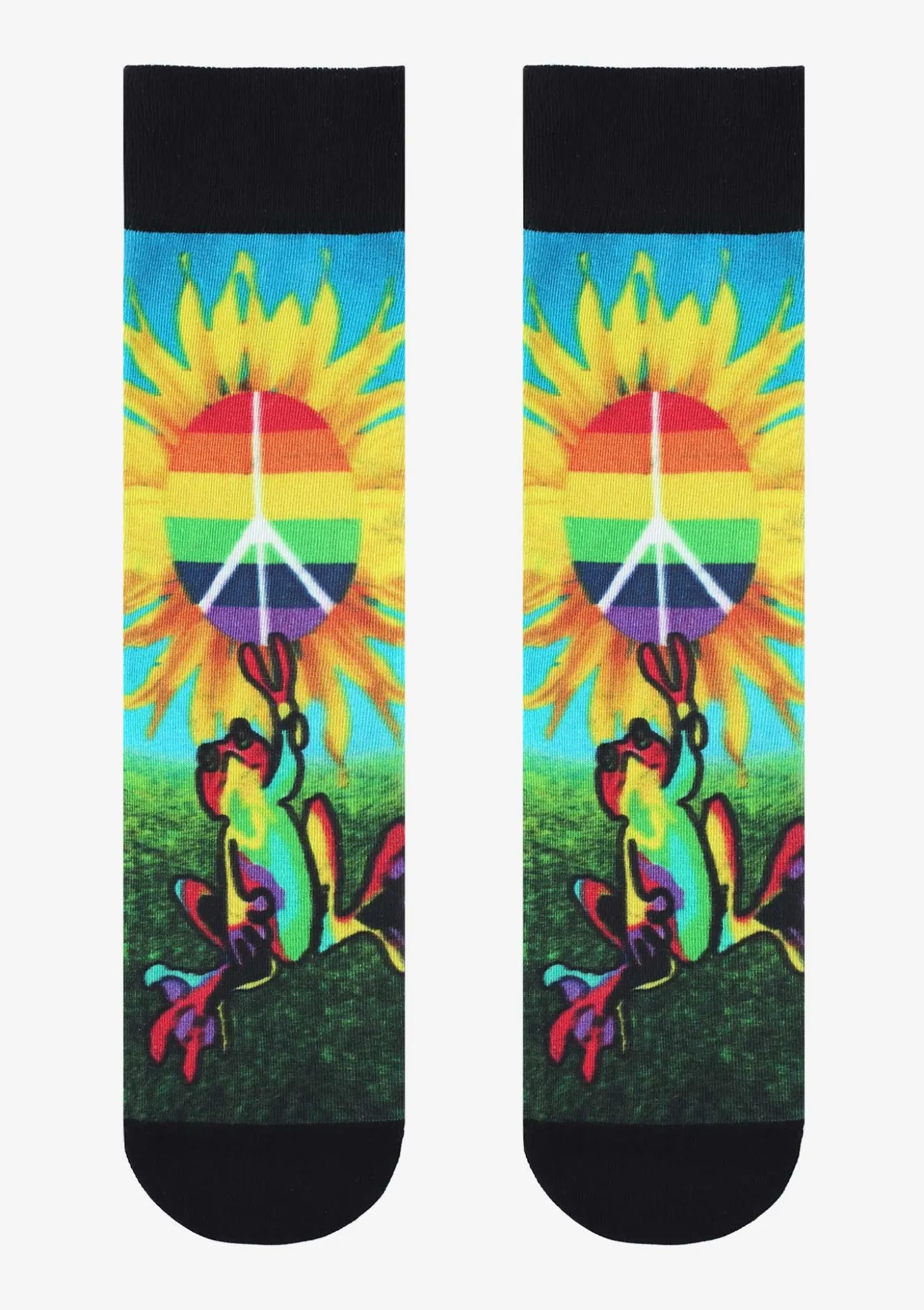 Skarpetki męskie z żabą Men Special Hippie Frog Marilyn