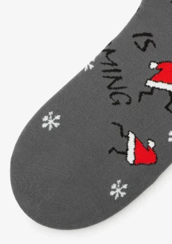 Skarpetki męskie z zabawnymi czapkami Mikołaja Xmas Hat Marilyn
