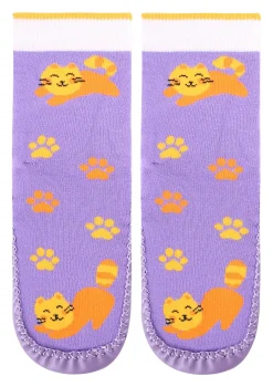 Skarpetki Ze Skórzaną Podeszwą Home Socks Dziewczęce Marilyn