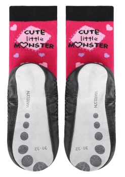 Skarpetki Ze Skórzaną Podeszwą Home Socks Dziewczęce Marilyn