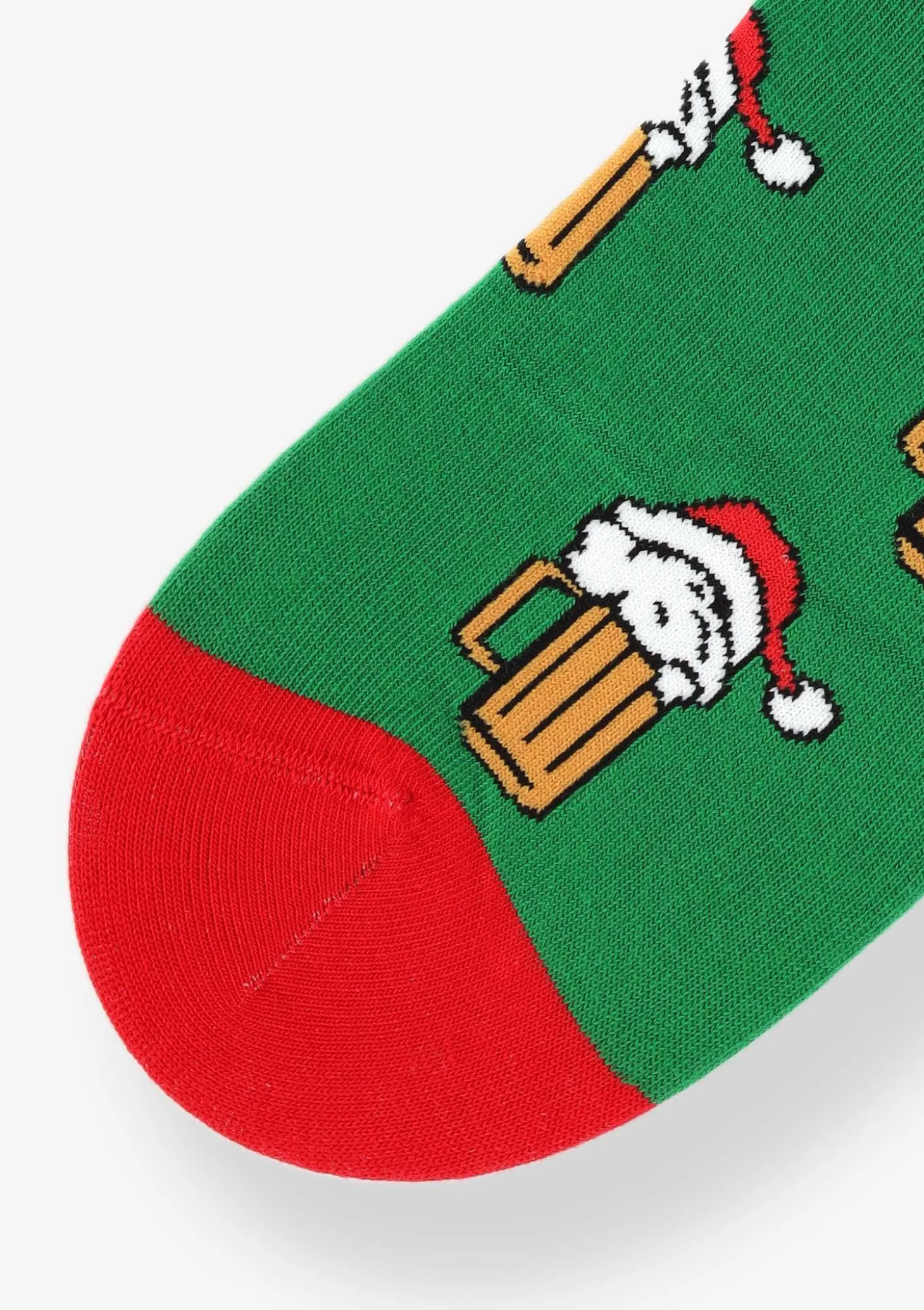 Skarpety męskie bawełniane nie do pary w świąteczne kufle piwa Santa Beer 2 Marilyn