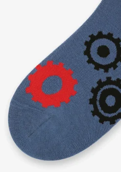 Skarpety męskie bawełniane w zębate koła Wheels Marilyn