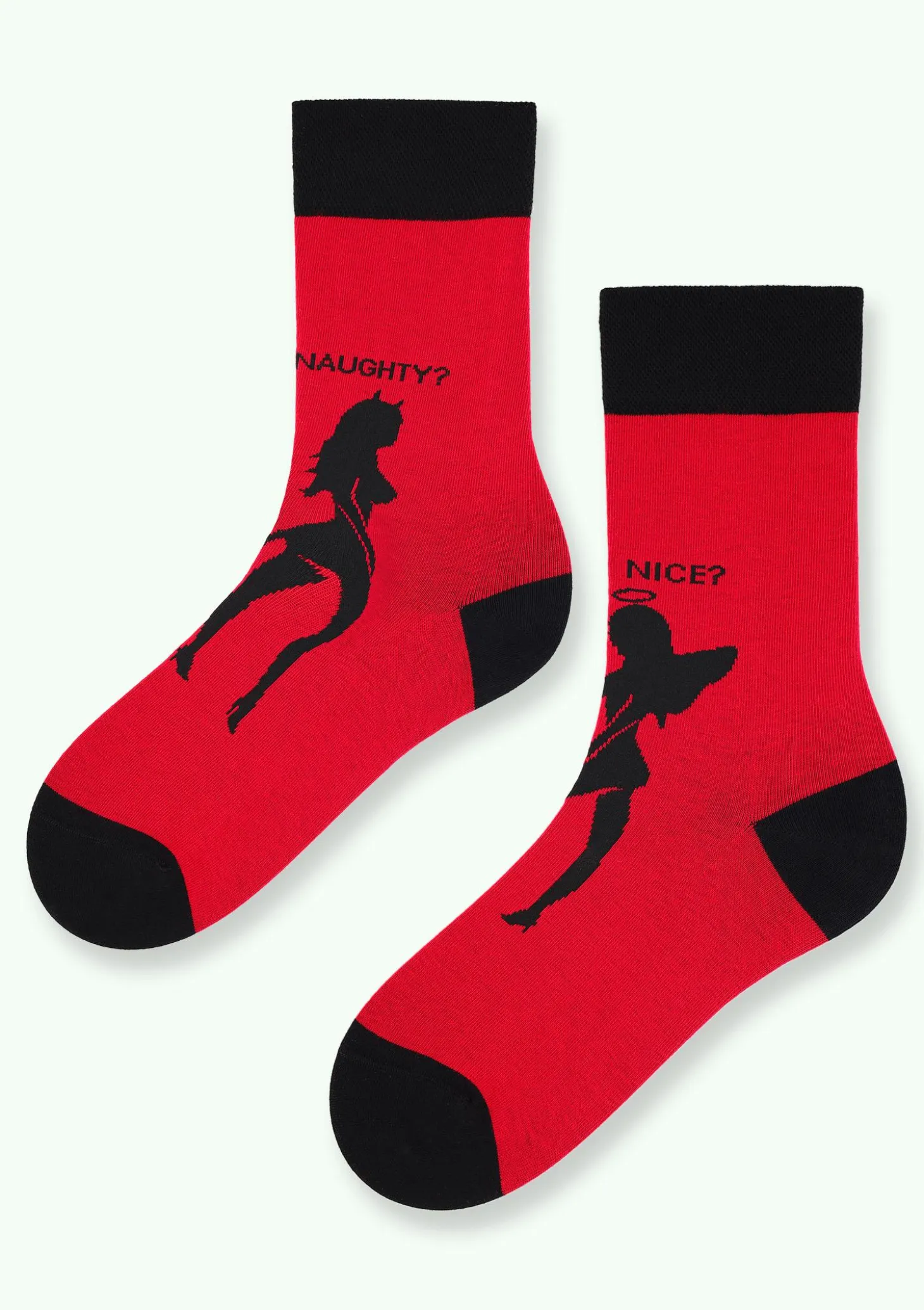 Skarpety męskie bawełniane z seksownym niegrzecznym aniołkiem Santa Diablos Marilyn