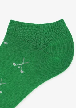Stopki męskie zielone z motywem gry w golfa Golf Marilyn