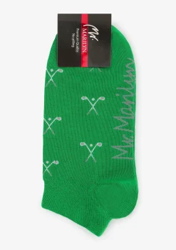 Stopki męskie zielone z motywem gry w golfa Golf Marilyn