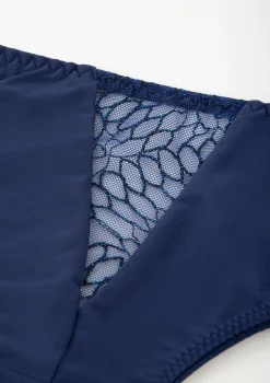 Stringi damskie klasyczne z mieniącym się haftem Sapphire Poupee Marilyn