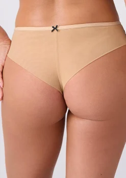 Stringi damskie tiulowe z ażurowa koronką - Capri