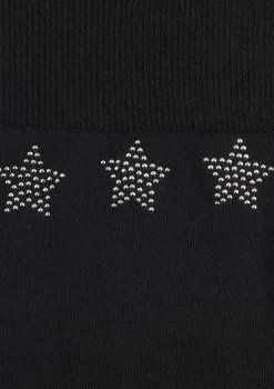Zakolanówki damskie z gwiazdkami z dżetów Zazu 899 Stars Marilyn